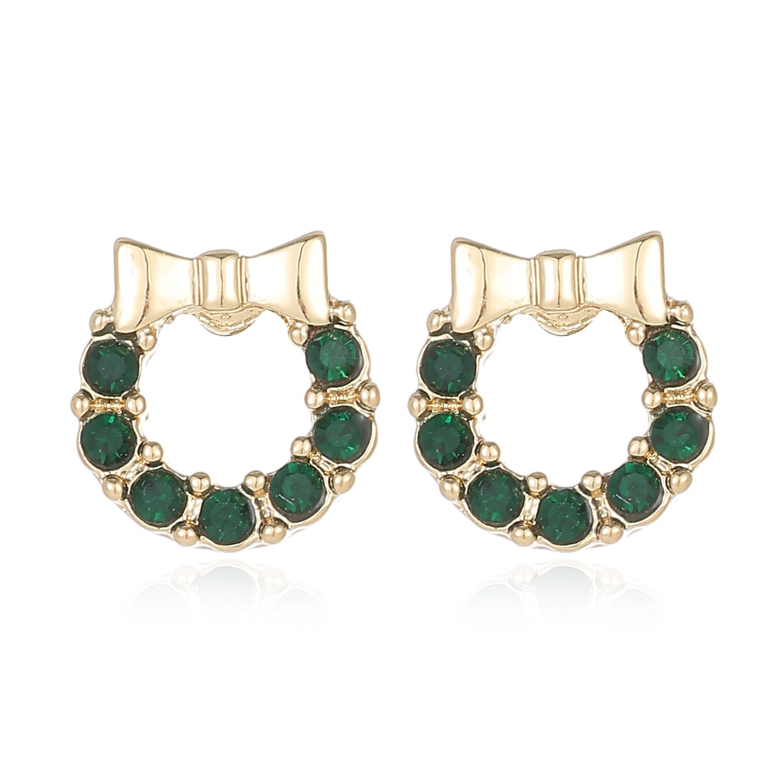 Wholesale Zinc Alloy Christmas Earrings Snowflake Tree Bell Elk Rhinestone Dangle Jewelry Party Fashion Accessory