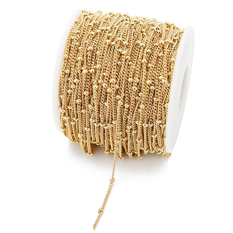 Wholesale 2PCS 1.8mm Stainless Steel Side Chain DIY Jewelry Accessories