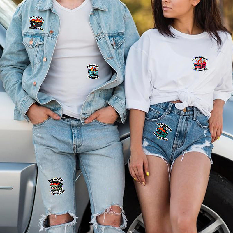 Wholesale Flame Box Series Embroidered DIY Patches