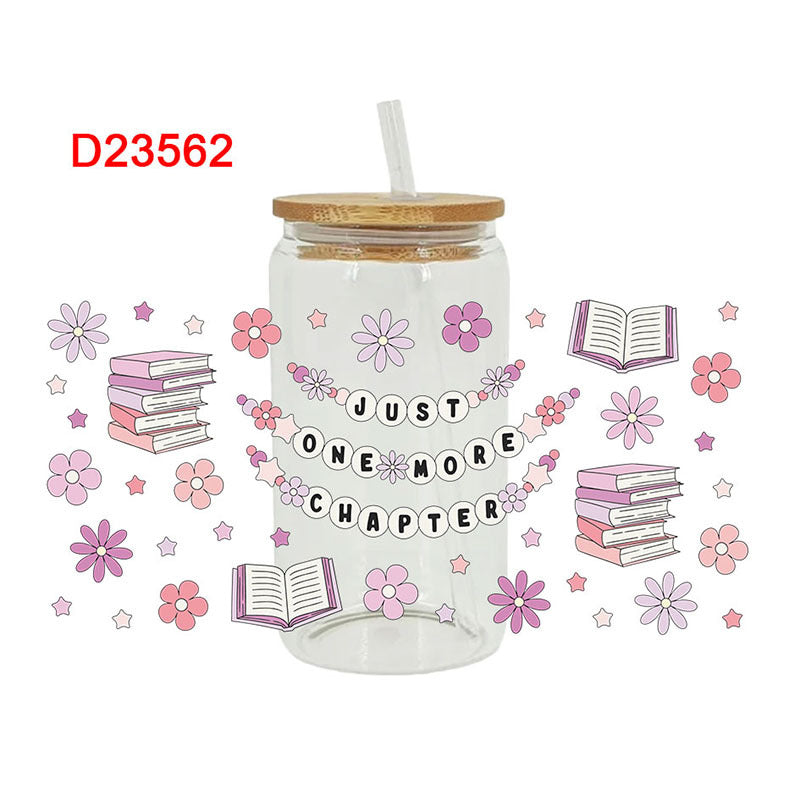 Wholesale Book Bible Bow 16oz Cup UV DTF Wraps