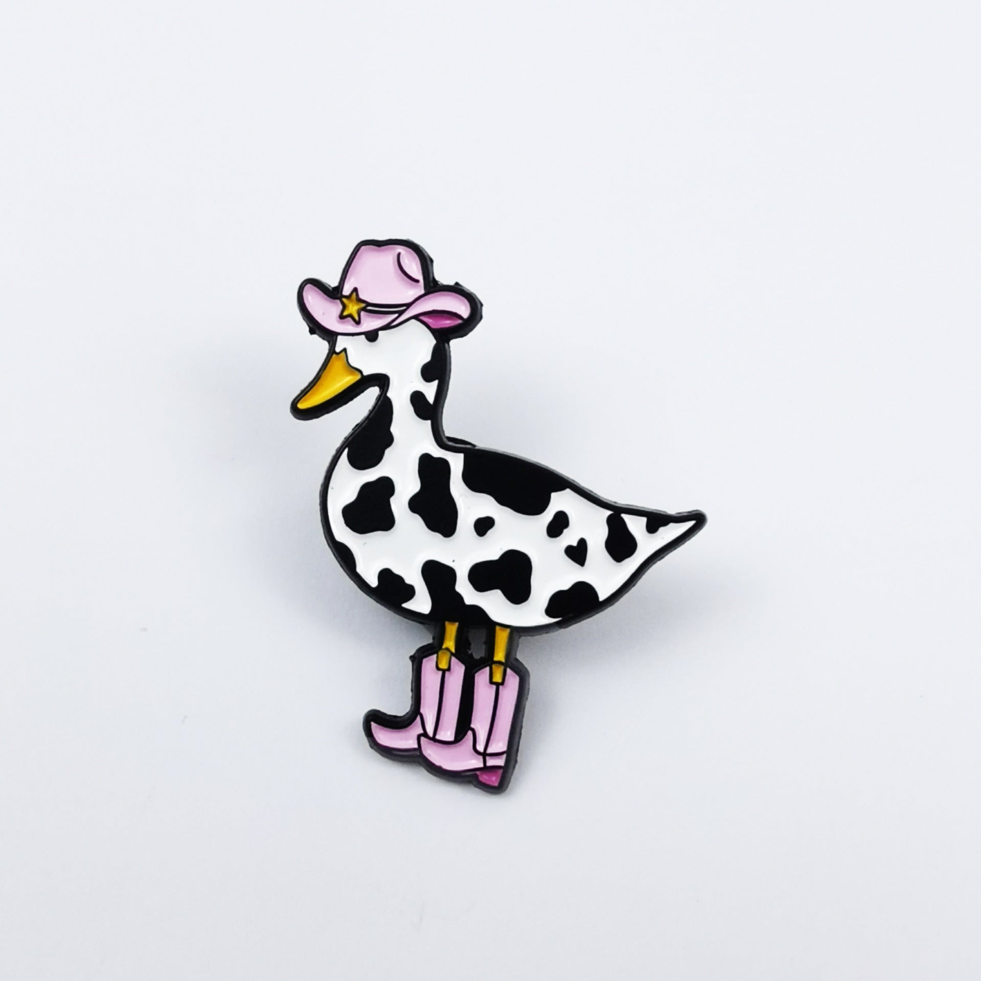 Wholesale Cartoon Duck series cute English letter brooch