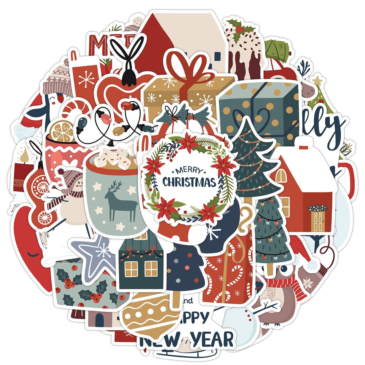 Wholesale 50pcs/pack new Christmas graffiti stickers decoration stickers