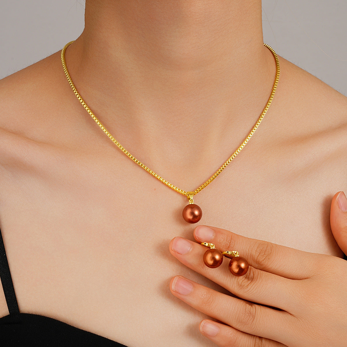 Wholesale Imitation Pearl Jewelry Set