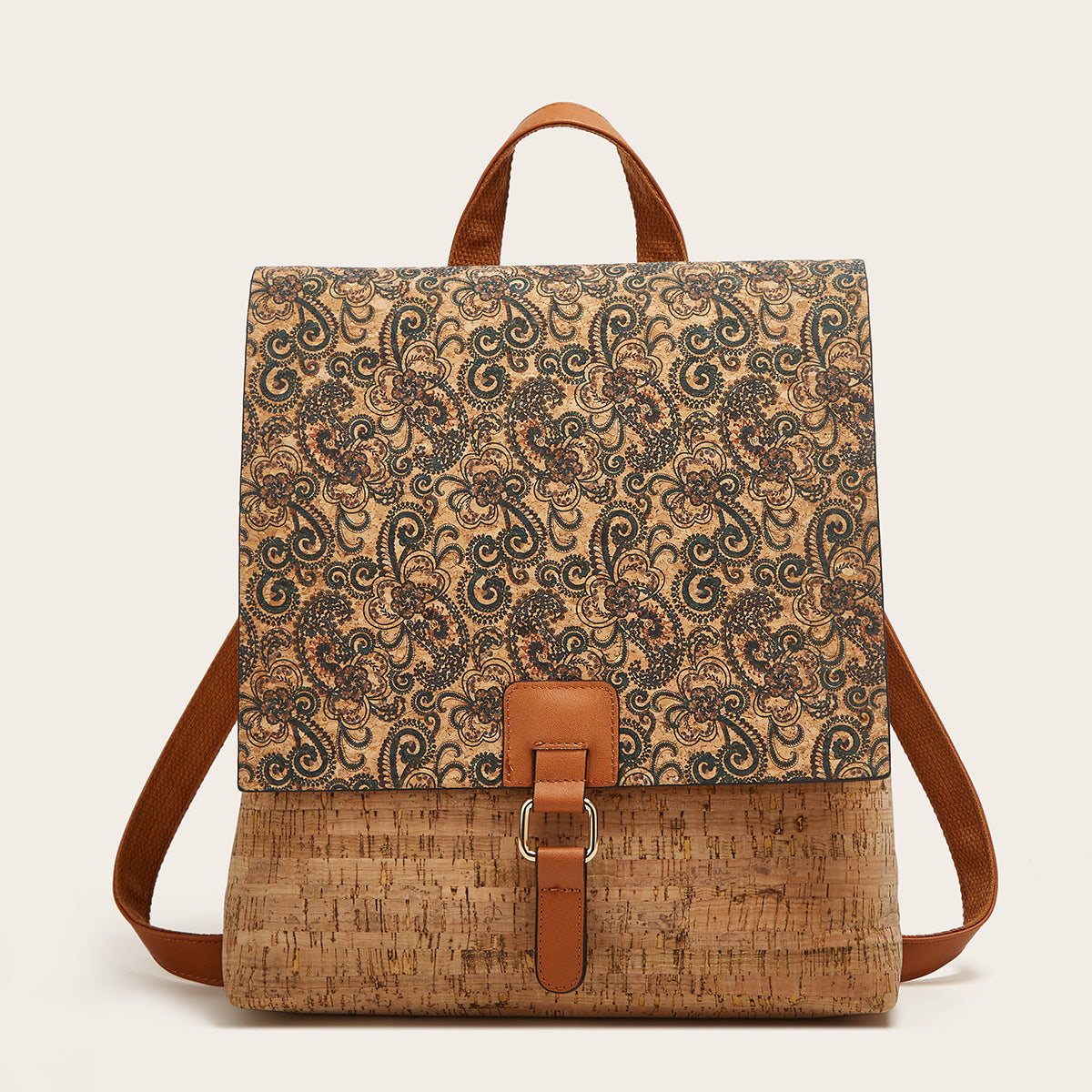 Wholesale Retro Rose Backpacks, Kraft Paper Bags, Leisure Travel Backpacks