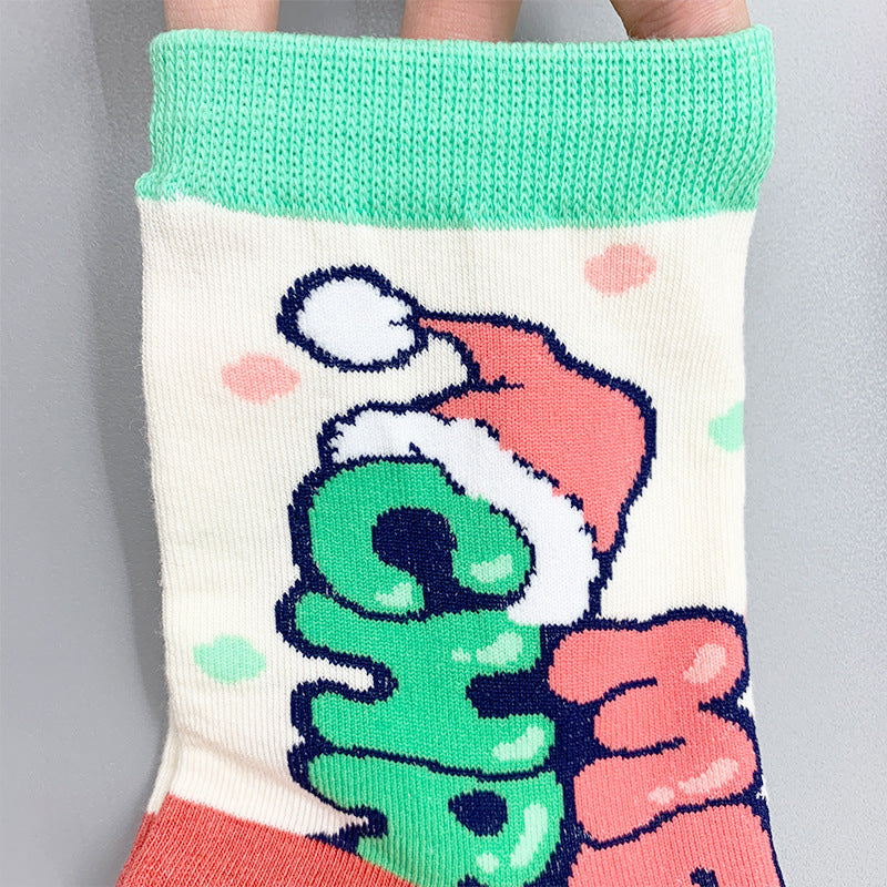 Wholesale 2023 Autumn and Winter New Christmas Mid-tube Cotton Socks