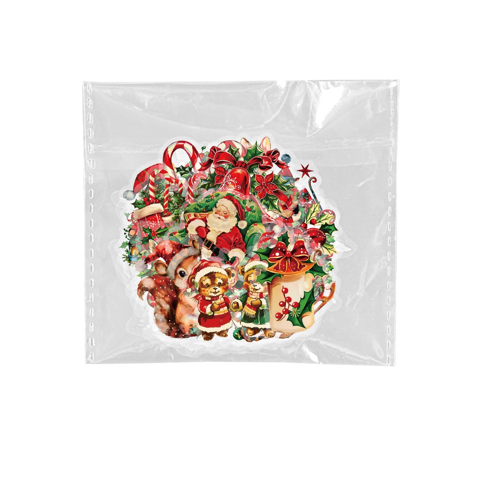 Wholesale 50pcs Santa Claus gift cute animal stickers