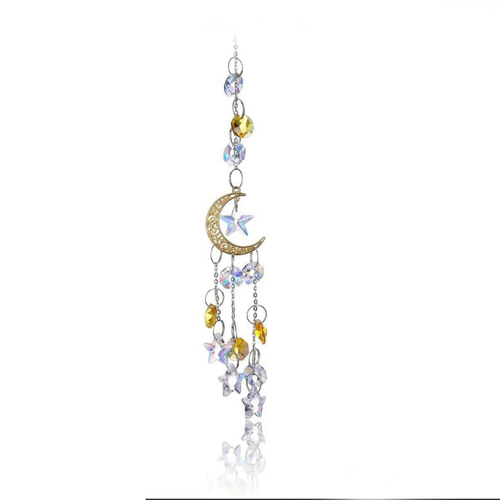 Wholesale Moon Five-pointed Star Window Decoration Wind Chimes