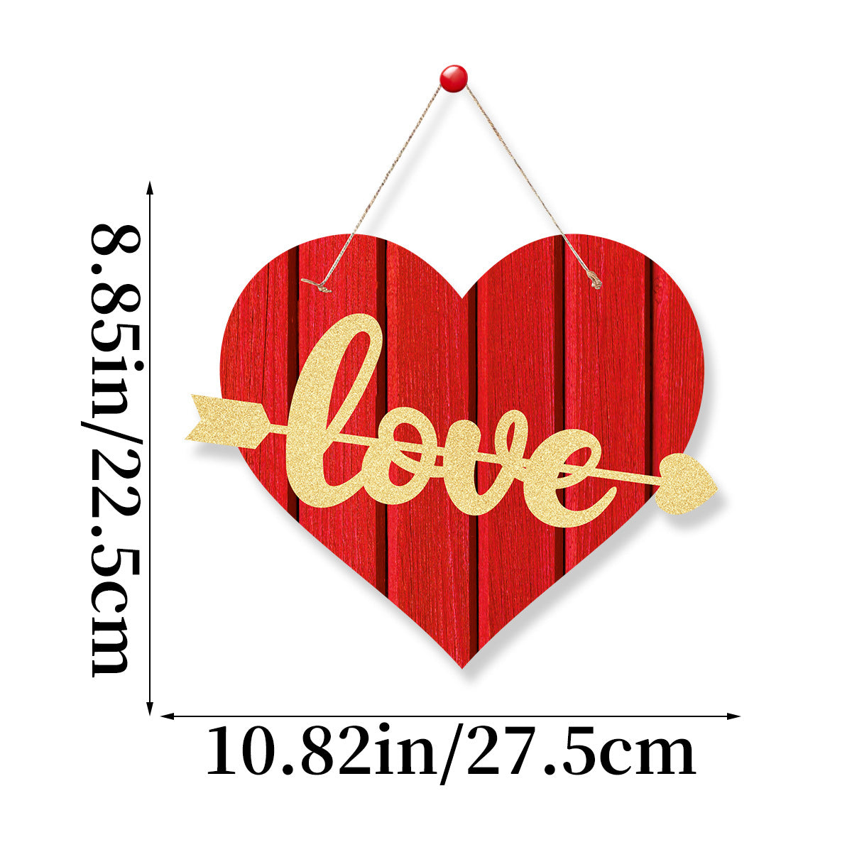 Wholesale of Paper Valentine's Day Party Decorations, Love Signs, Happy Valentine's Day House Signs