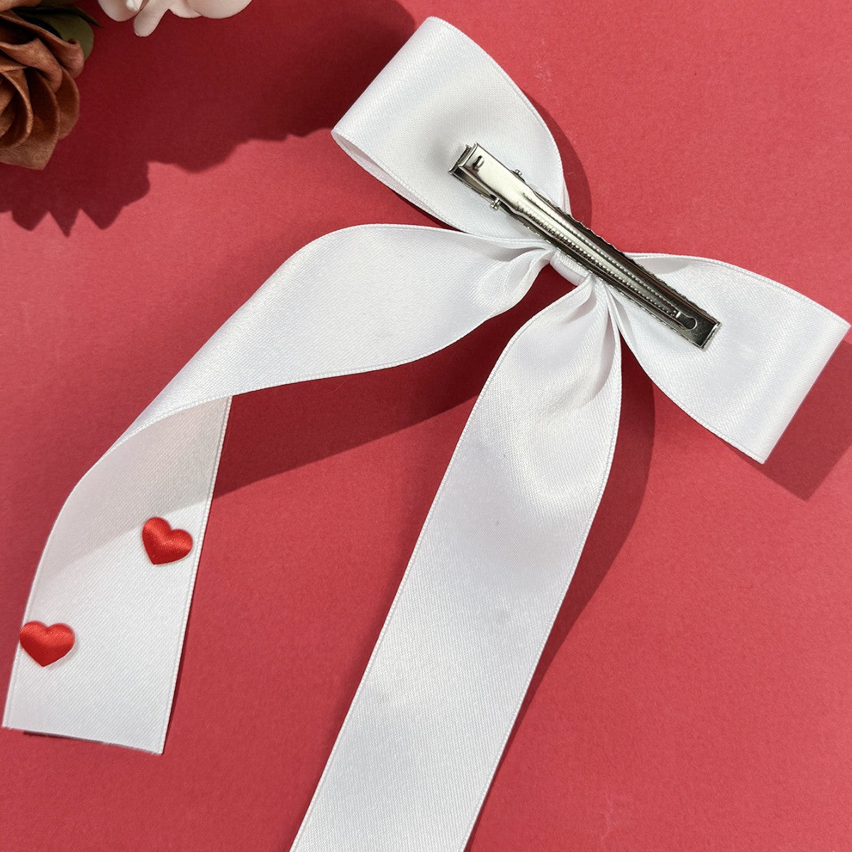 Wholesale Valentine's Day Red Love Bow Ribbon Sweet Girl Cute Back  Fashion Hair Accessories