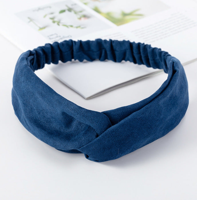 Wholesale Knitted Headband Face Wash Hair Band Solid Color Elastic Hair Band Yoga Sports Hair Band Headband Women