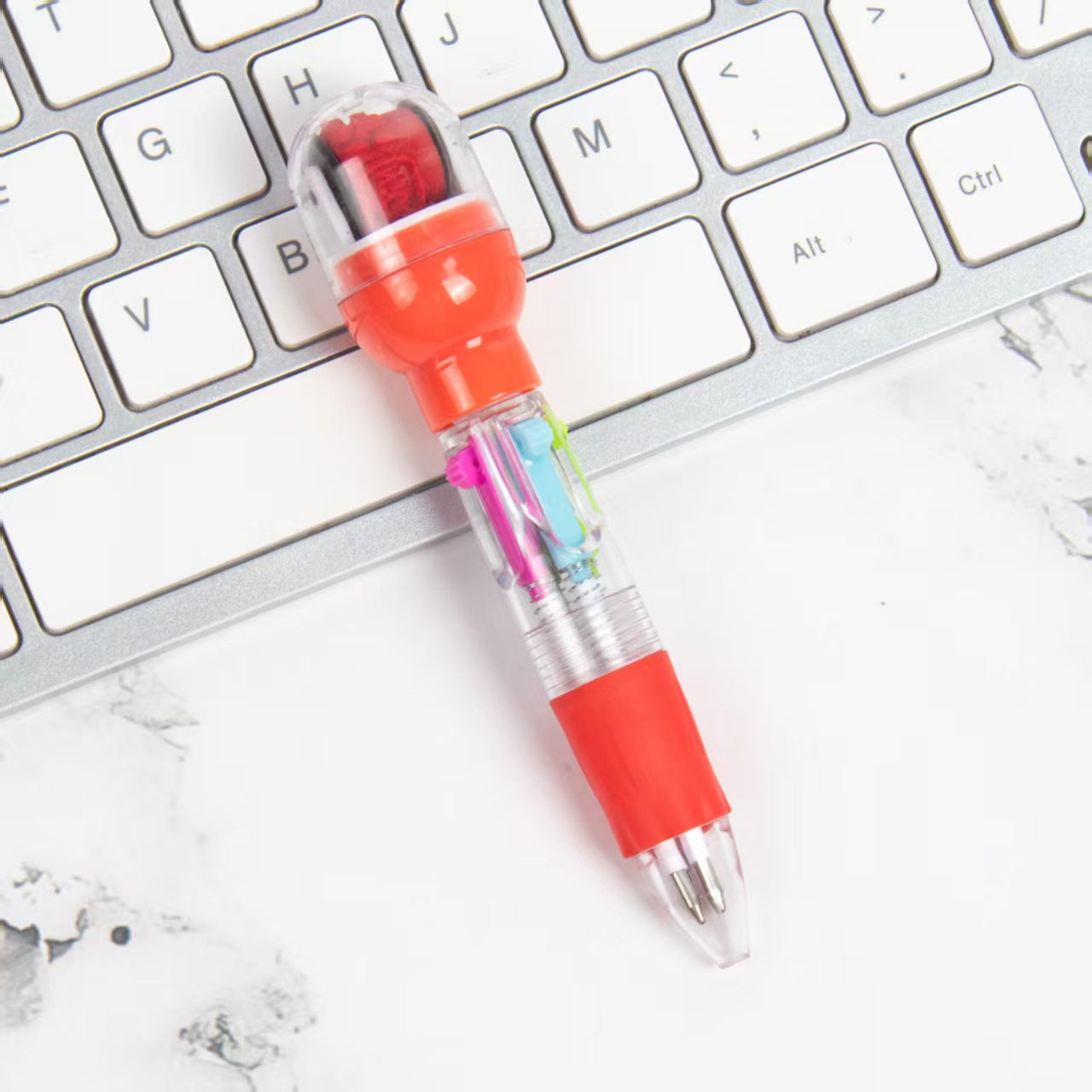 Wholesale 2pcs Creative Mini Roller Seal Short Four Color Pen