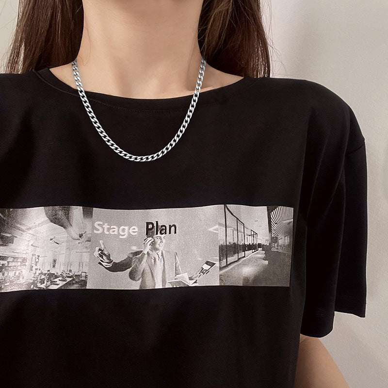 Wholesale Titanium Steel Non-fading Men's Necklace