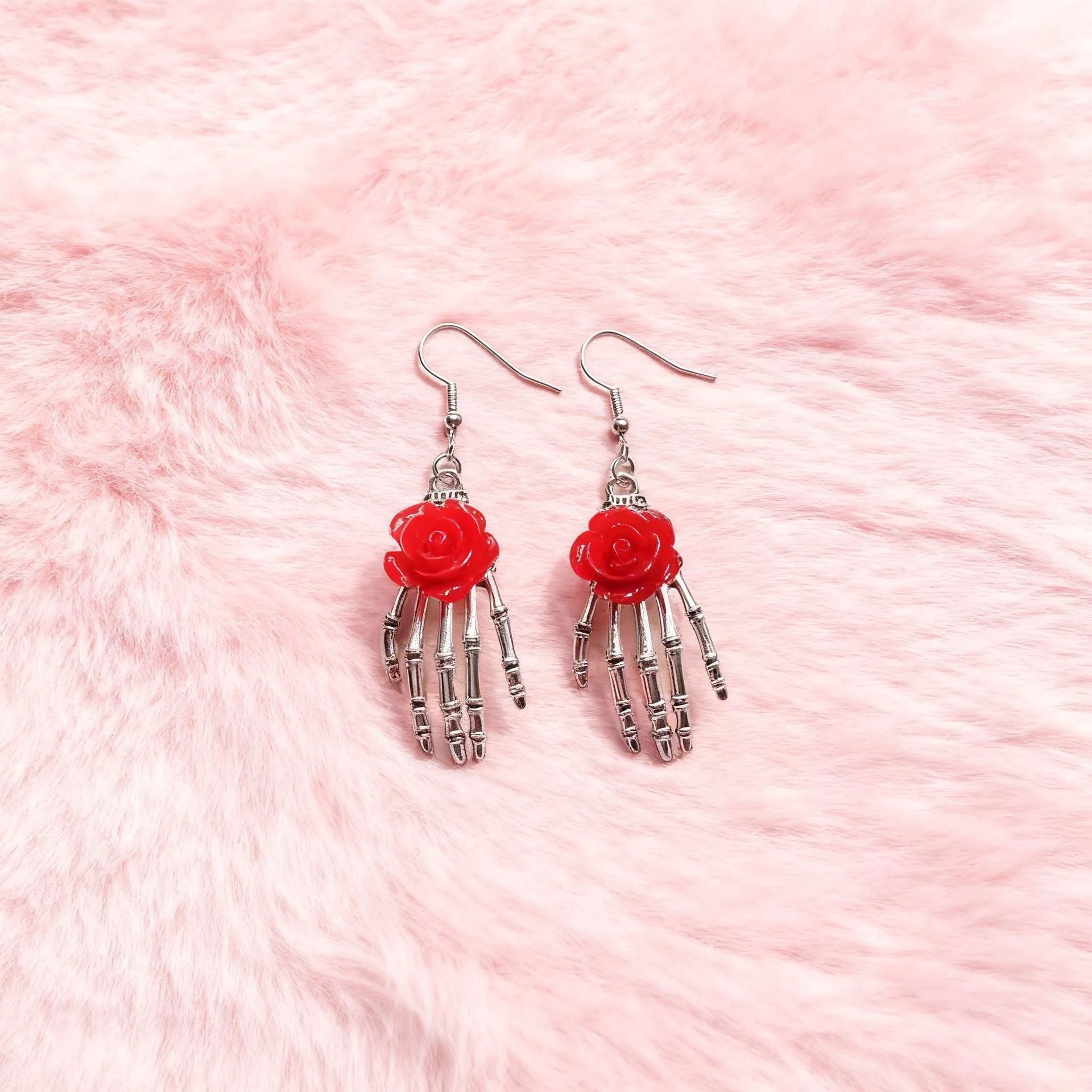 Wholesale Gothic Punk  Earrings Dark Bat Skeleton Pumpkin  Design Electroplated Alloy Stylish Party Gift