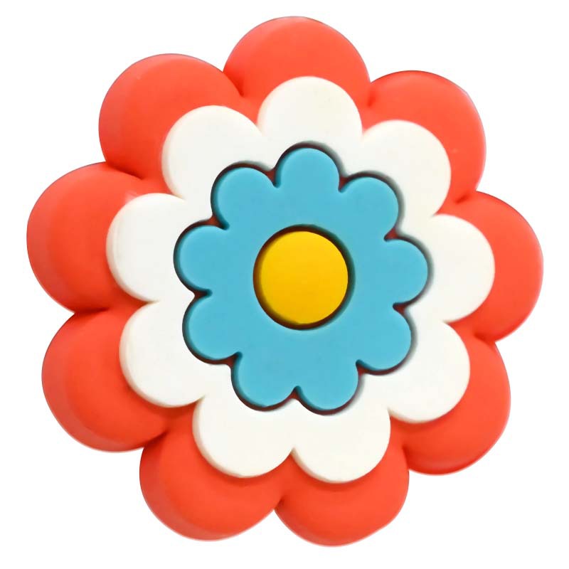 Wholesale Random 100pcs Colored Flower Shaped Focal Beads