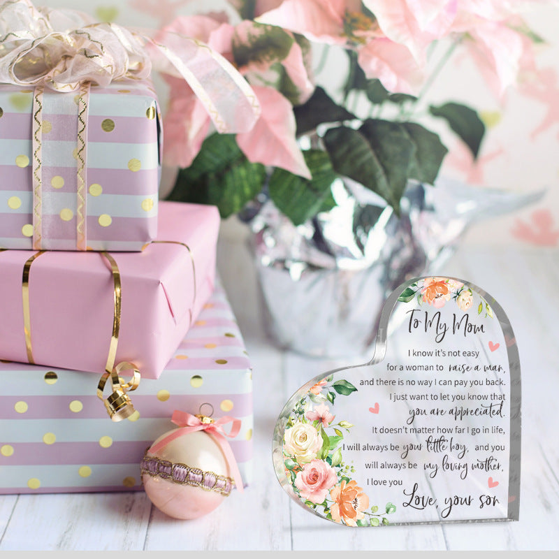 Wholesale Acrylic Anniversary Gifts To Friends and Relatives Creative Love Ornaments