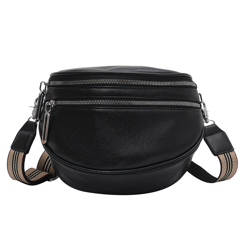 Wholesale PU Wide Shoulder Strap Waist Bag