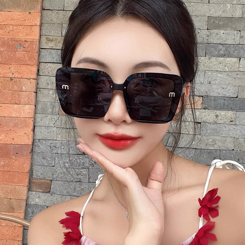 Wholesale Large Frame Temperament Anti-ultraviolet Sunshade Sunglasses