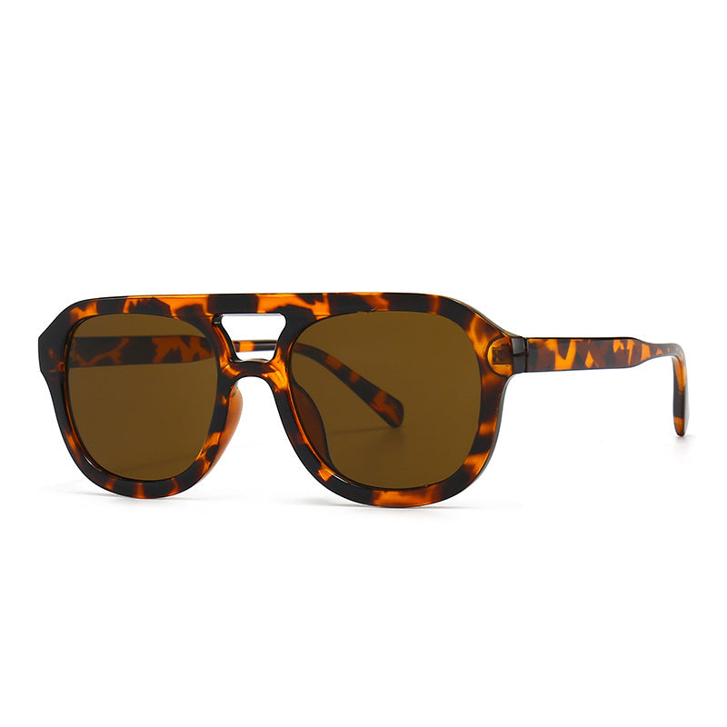 Wholesale New Retro Square Flat Top PC Sunglasses
