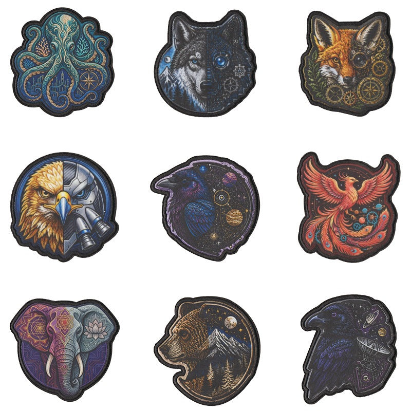 Wholesale Punk sy Iron On Embroidered Patches Set Of 9 Decorative Designs For ets Backpacks And Tactical Gear