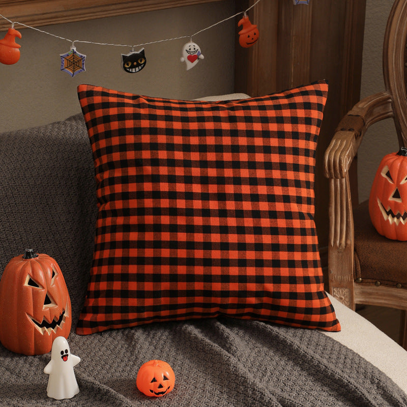 Wholesale  Pillowcase Solid Color Plaid Without Core Striped Pillowcase