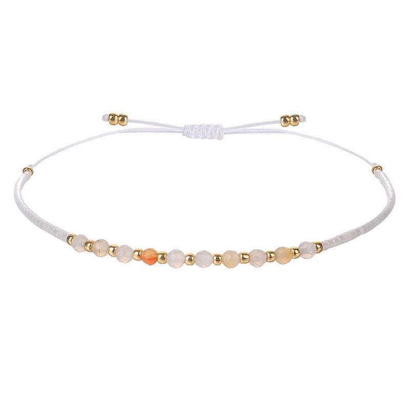 Wholesale 2MM Rice Beads Handwoven Beaded Bracelet