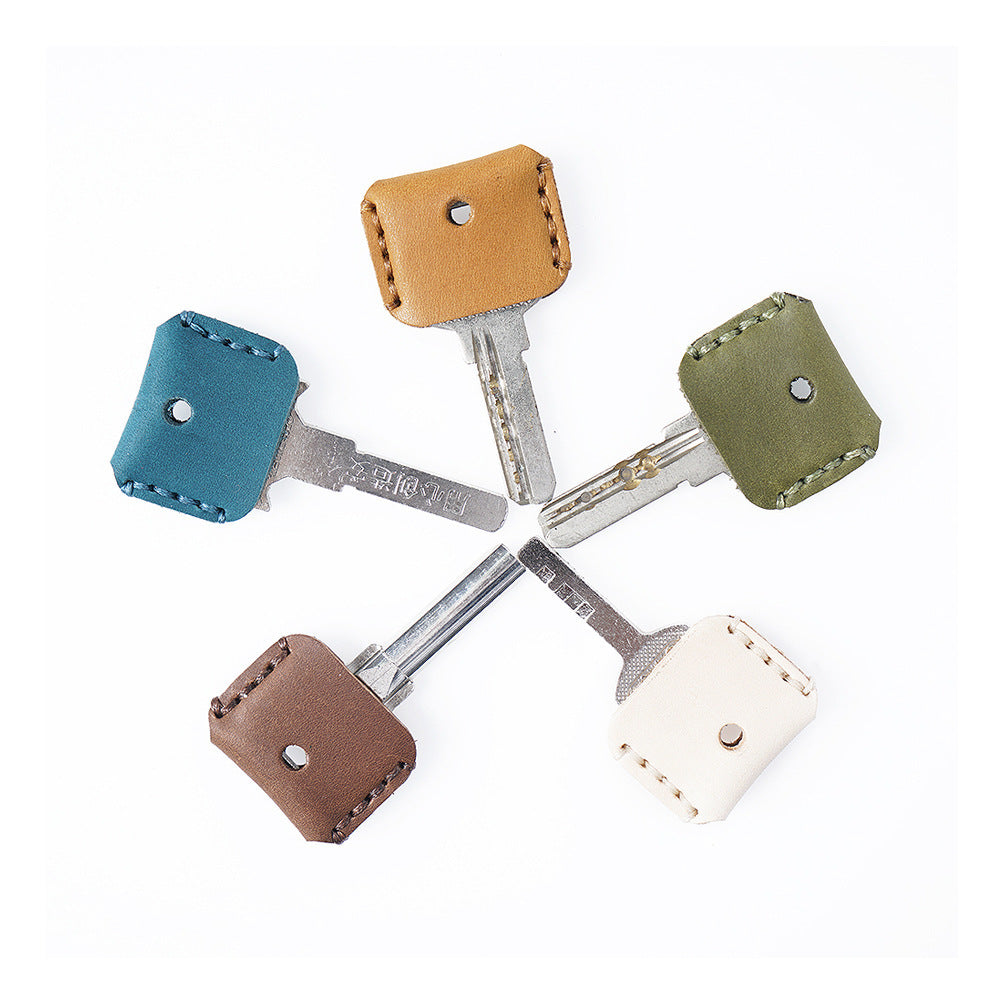 Wholesale Handmade genuine leather vintage cowhide key case