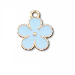 Wholesale 10pcs Small Flower Diy Alloy Oil Drip Keychain Pendant