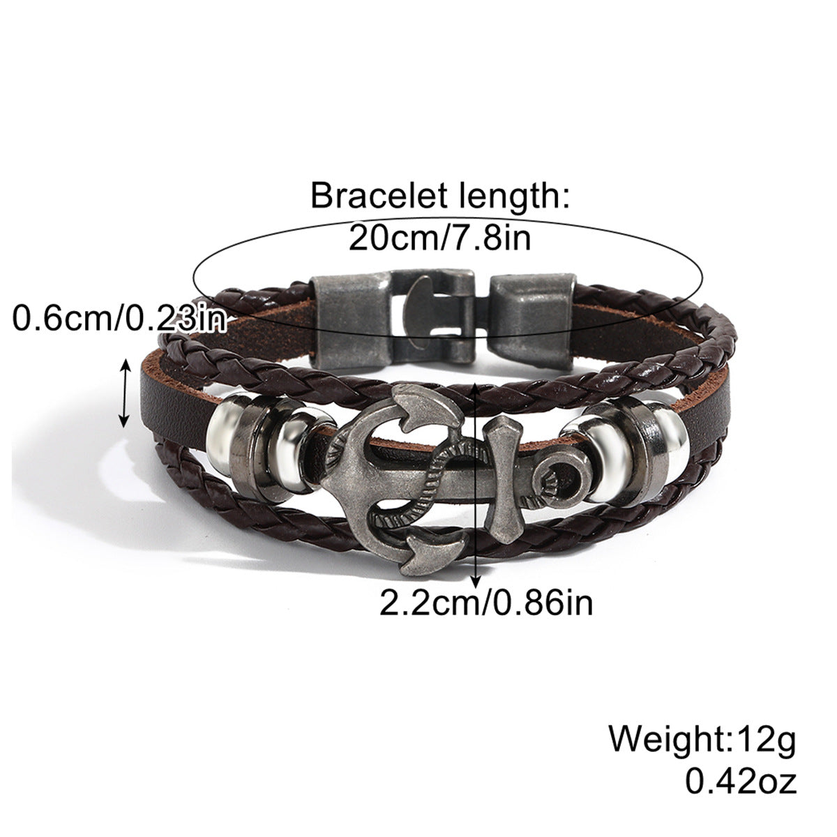 Wholesale Leather Vintage Ethnic Style Men's Bracelets