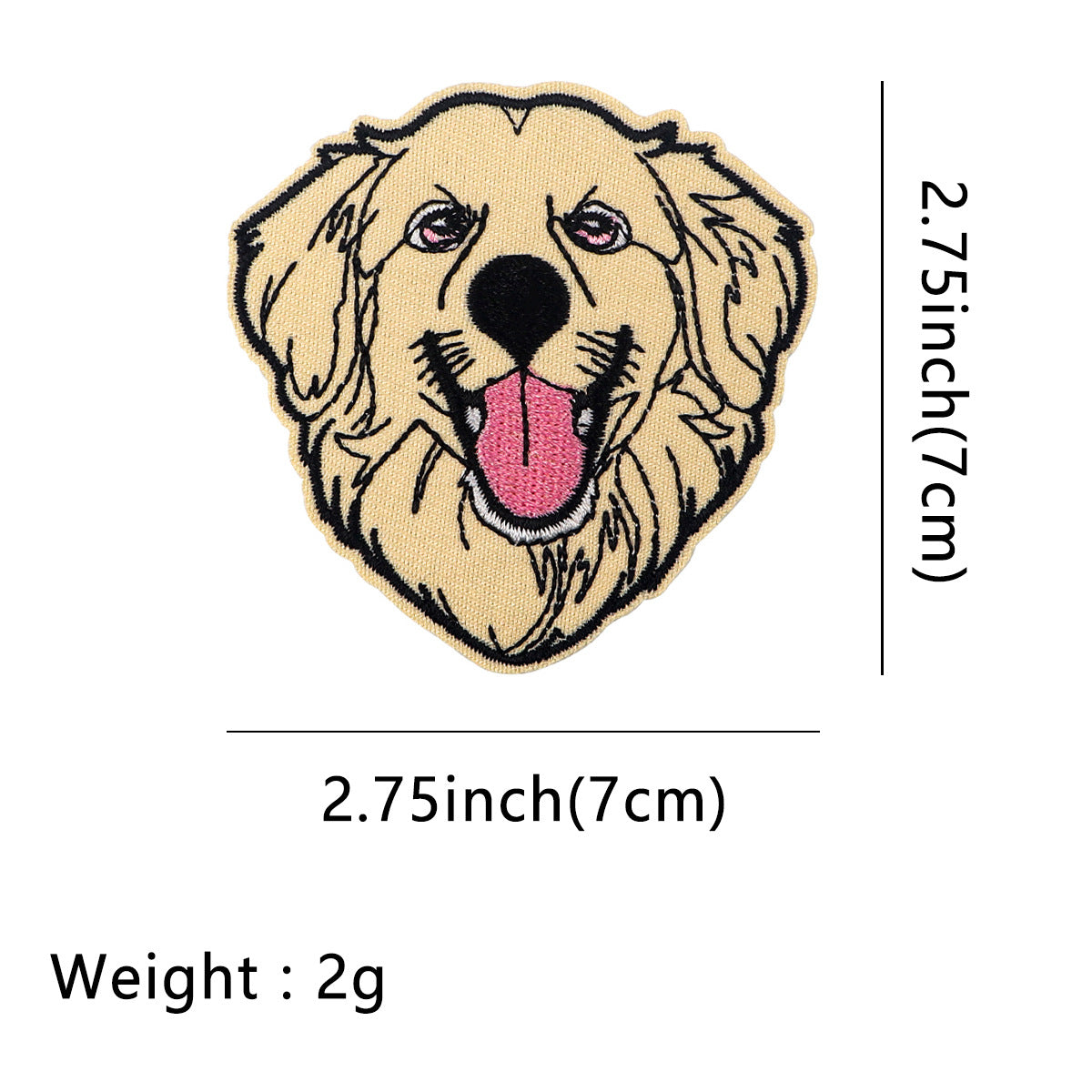Wholesale 5pcs pet dog cartoon embroidery cloth patch cute pet animation hot melt adhesive cloth