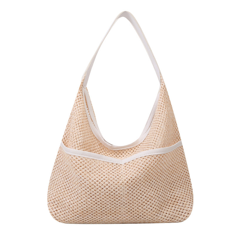 Wholesale High Capacity One Shoulder Straw Woven Bag