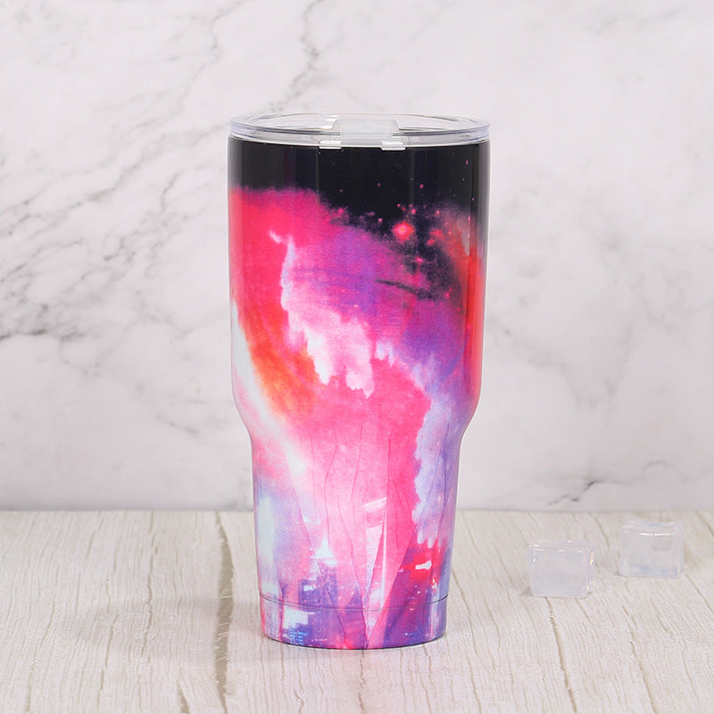 Wholesale 30oz Stainless Steel Large Capacity Dazzling Starry Sky Ice Bomber Cup