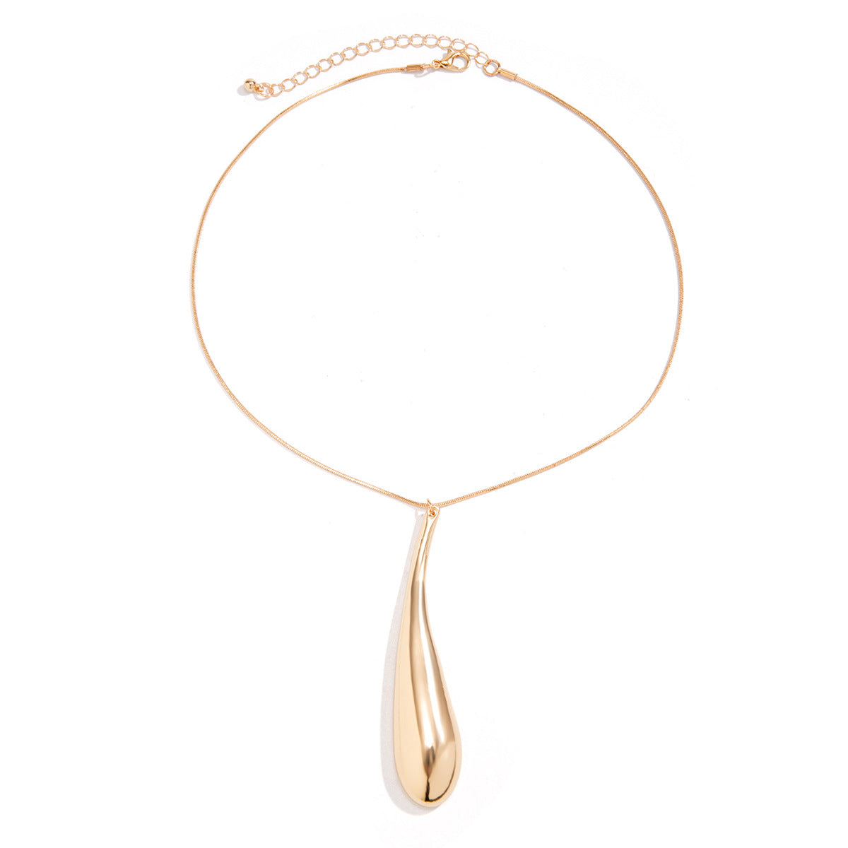 Wholesale Metal Exaggerated Water Drop Pendant Necklaces