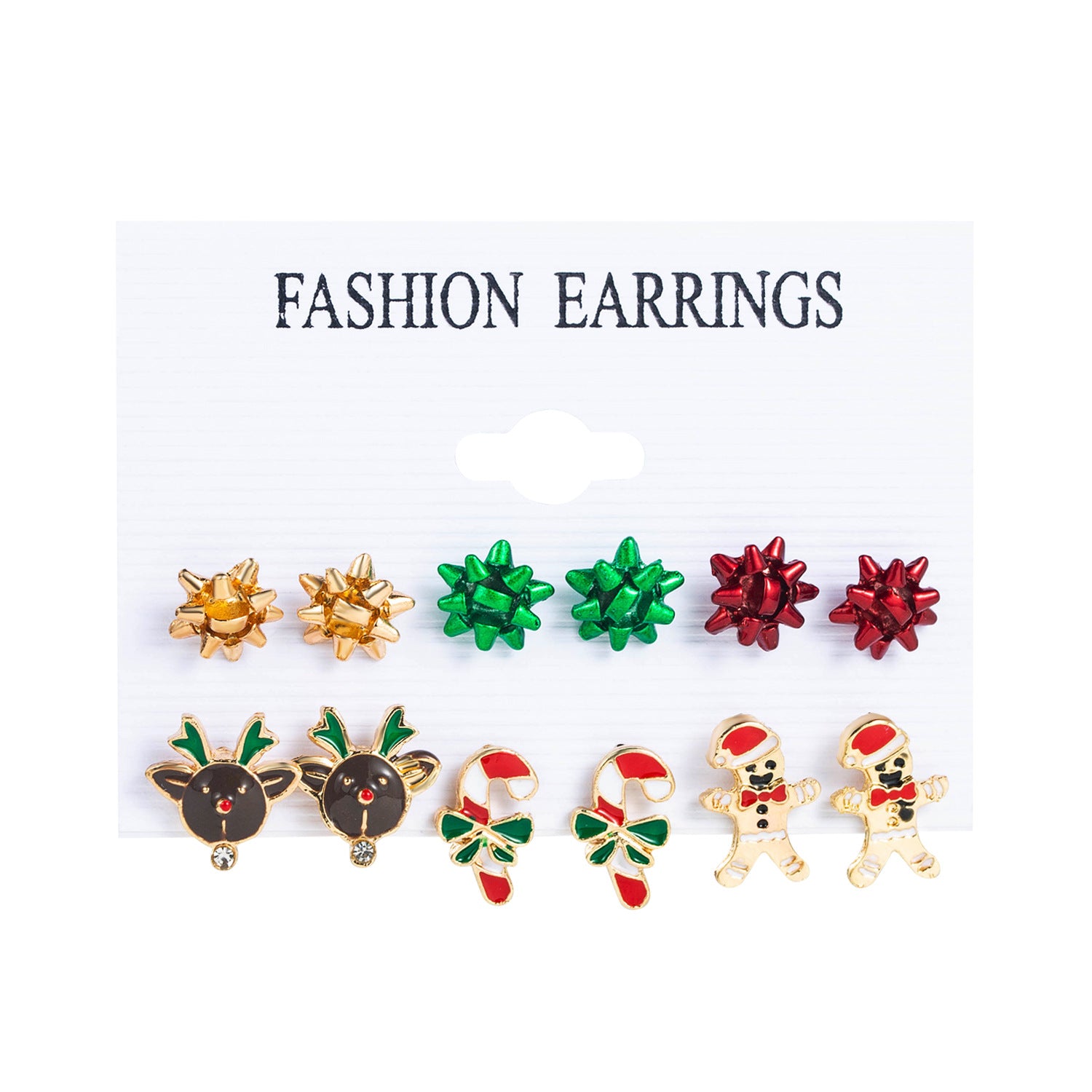 Wholesale 1set Christmas Oil Drop Earrings