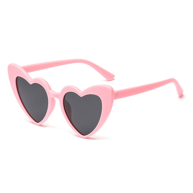 Wholesale Cute Peach Heart Multi Color PC Sunglasses