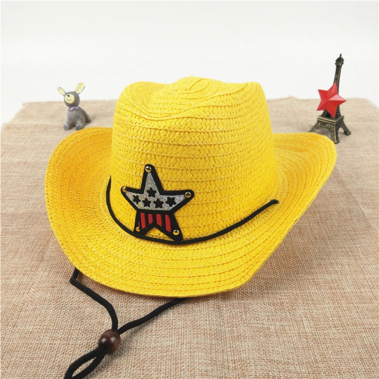 Wholesale of Western Cowboy Children's Sunshade Tencel Straw Hat
