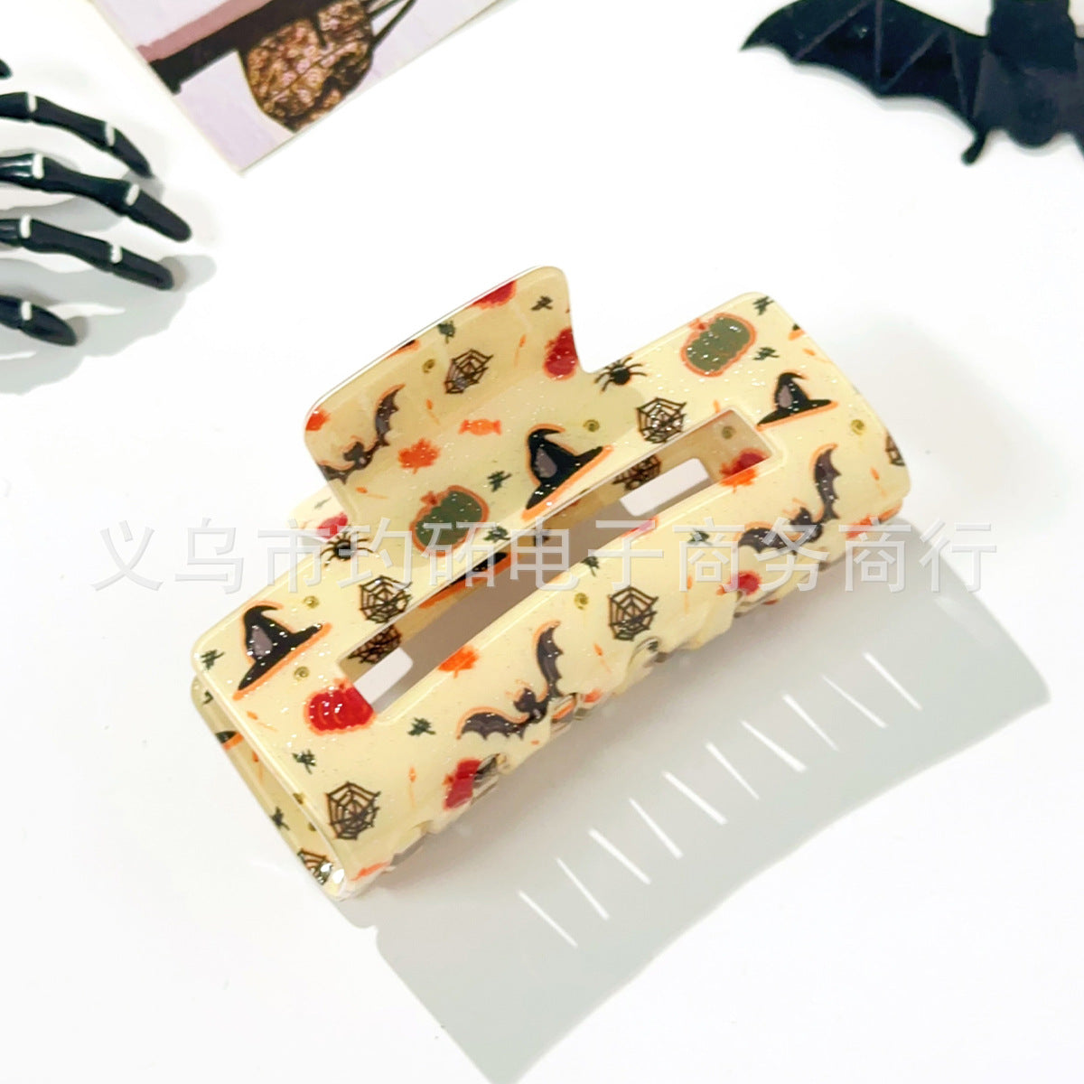 Wholesale  Skull Bat Ghost Square Grab Clip