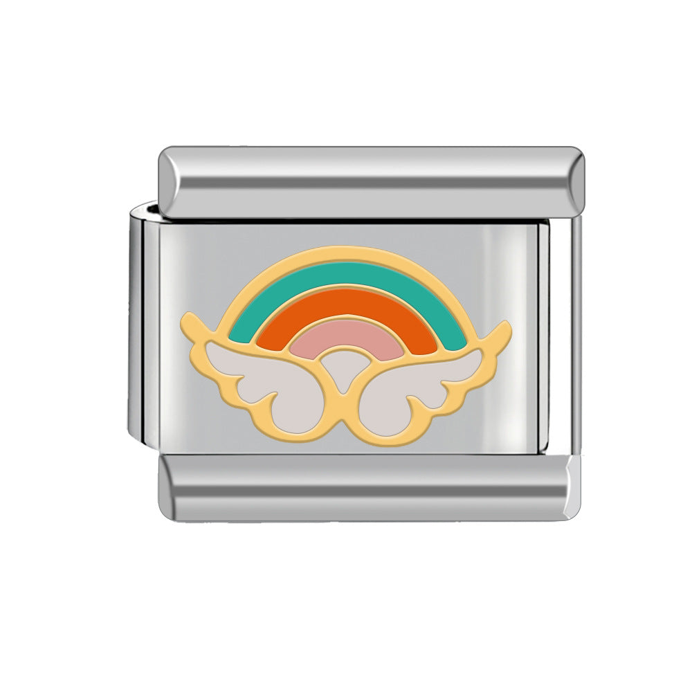 Wholesale Italian Charm Bracelet 9mm DIY Spliced Detachable Butterfly Combination Bracelet