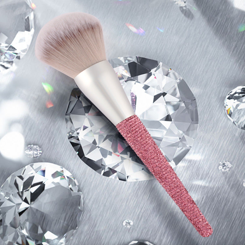 Wholesale Colorful Diamond Exquisite Man-made Fiber Makeup Brushes