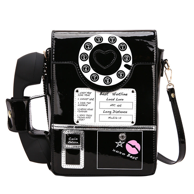 Wholesale PU Creative Fun Simulation Telephone Diagonal Bag