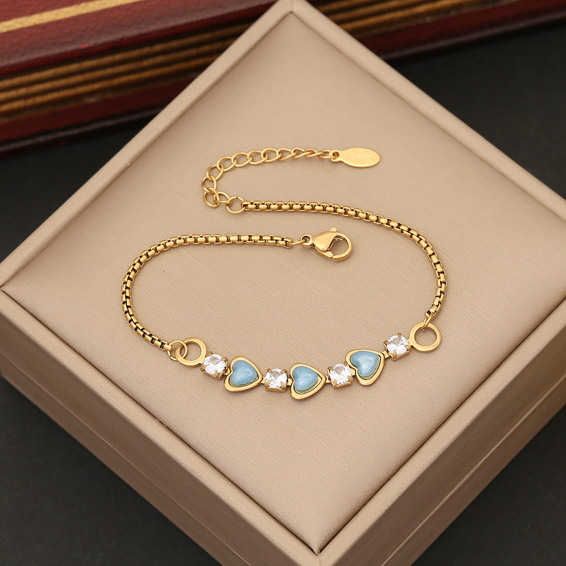 Wholesale Love Bracelet Full of Diamonds Stainless Steel Retro Bracelet