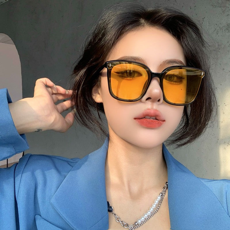 Wholesale UV Protection Large Square Frame Sunglasses