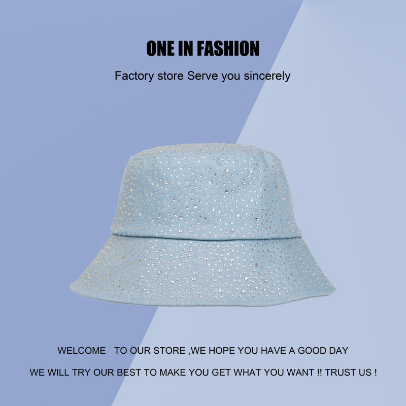 Wholesale Diamond Denim Fisherman Hat