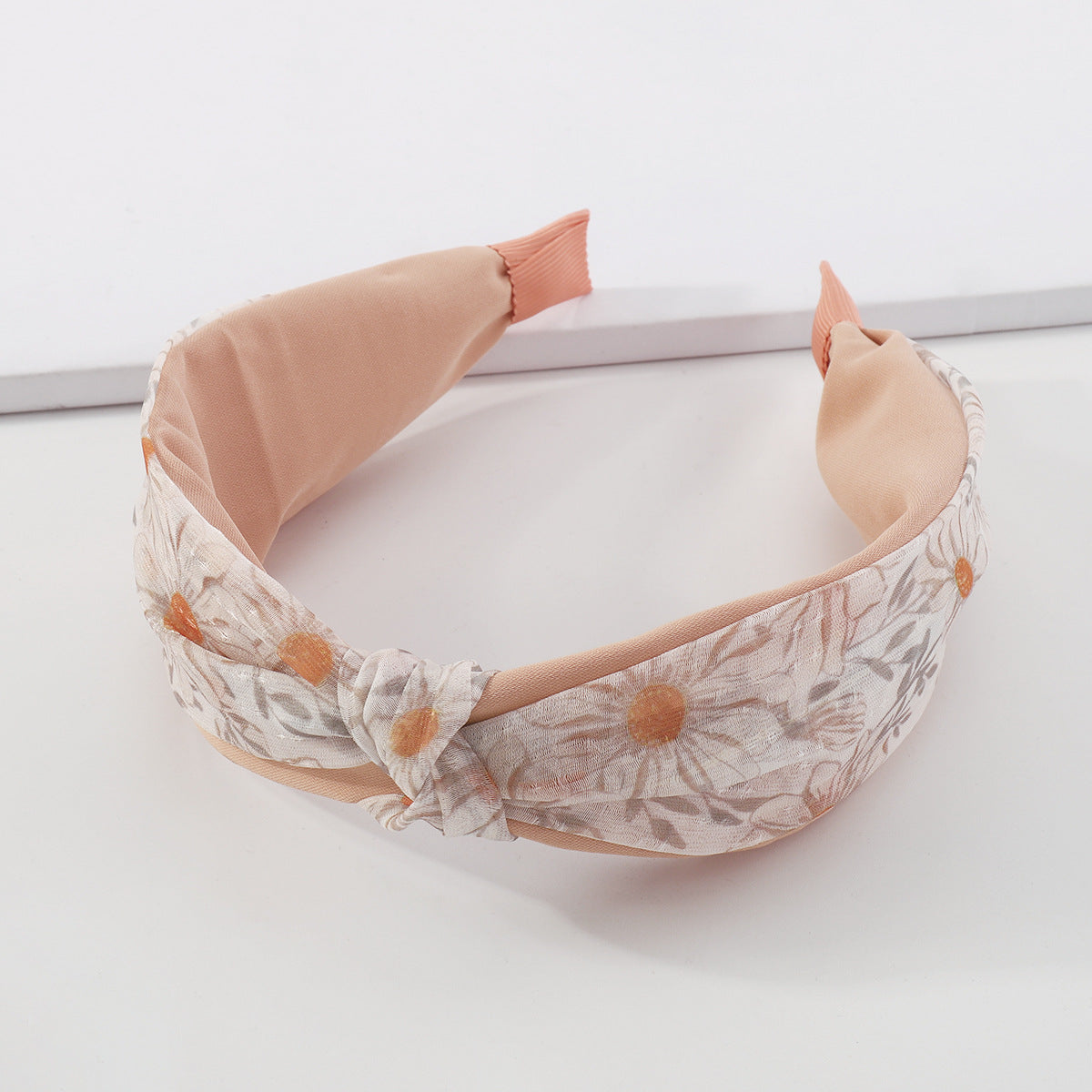 Wholesale Floral Fabric Color Block Headband