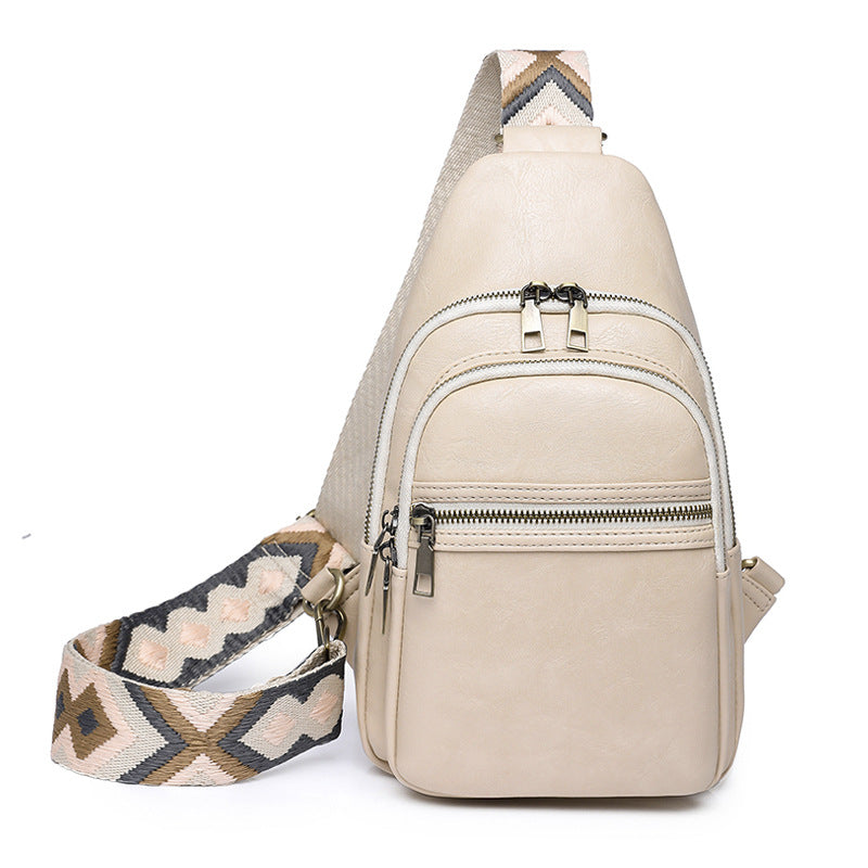 Wholesale PU Retro Crossbody Chest Bag