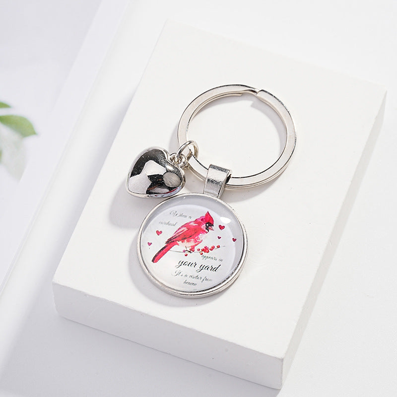 Wholesale Metal Cardinal Bird Keychain