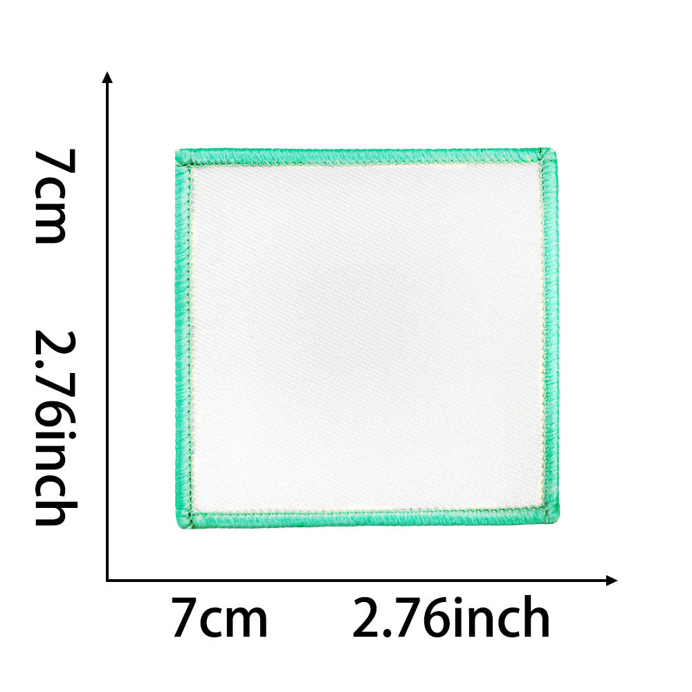 Wholesale Fashion Iron On Embroidered Patches DIY Blank Square Circle Set Chic Coat Decoration 10 Piece Fashion Accessory