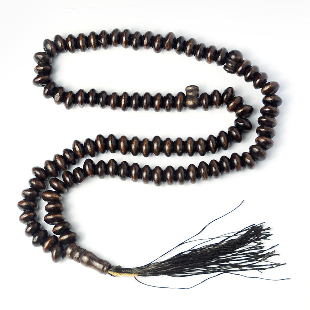 Wholesale Stylish Natural Wood Bead Bracelet 12Mm Abacus Bead Unisex Jewelry Accessory For Resale