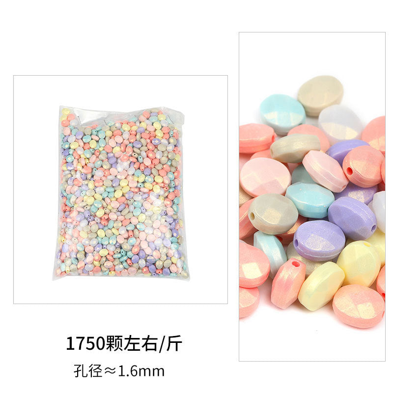 Wholesale ABS Mixed Color Plastic Through Hole Round Beads