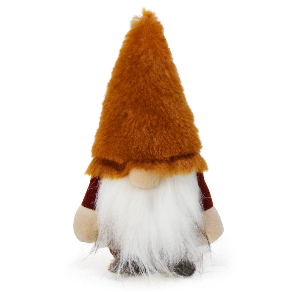 Wholesale Harvest Festival Autumn Faceless Doll Brown Plush Gnome Ornament