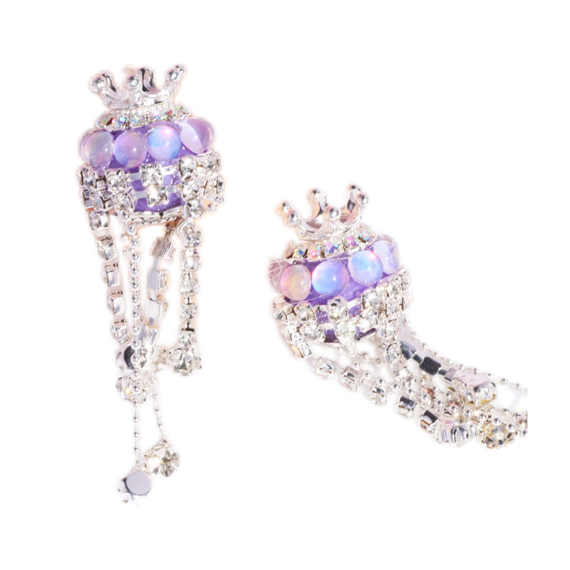 Wholesale 10pcs Crown tassel tassel round drill ball straight hole bead